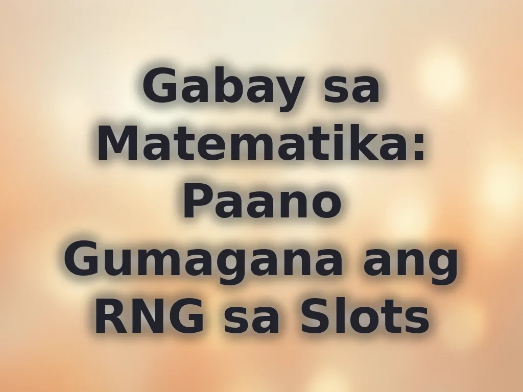 Matematika ng RNG